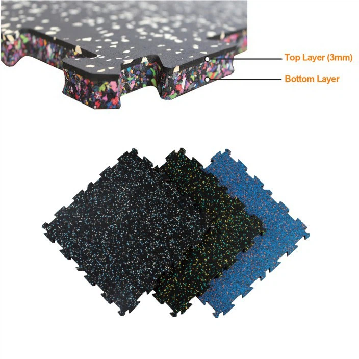 Laminated Interlocking Sports Floor Tiles