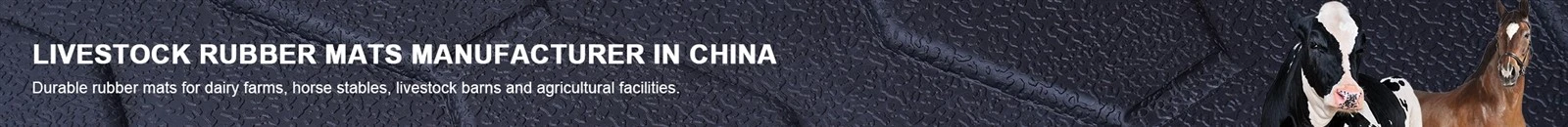 Durable rubber mats for dairy farms, horse stables, livestock barns and agricultural facilities.